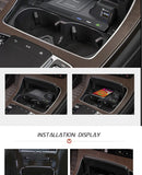 for Mercedes Benz W205 AMG C43 C63 AMG GLC 43 GLC 63 X253 C Class GLC 10W car wireless charger phone charger charging case