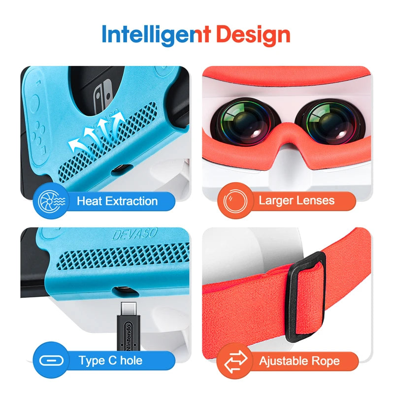 for Nintend Switch LABO VR Glasses Virtual Reality Movies Switch Game VR Headset Glasses for nintendo Switch OLED Accessories