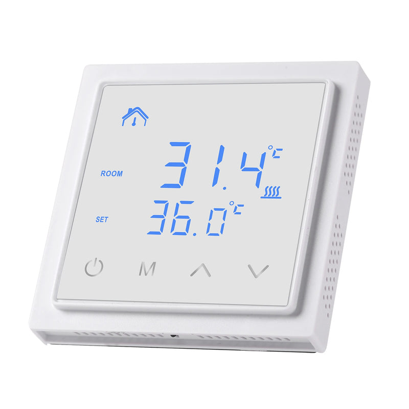 MH-1828 Smart Thermostat 16A Floor Heating Temperature Controller with LED Touch Screen 85-265V Electric Heating Control