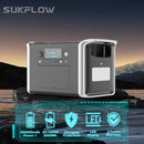 High Power Station 1800W 2600W Camping Portable Power Station 2048WH Solar Generator LiFePo4 Battery 110V 220V Outdoor Emergency