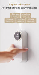 Home Indoor Battery Automatic Fragrance Machine Portable White Air Purifiers Perfume Air Freshener Essential Oil Diffuser