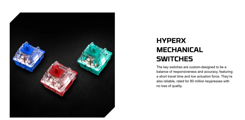 New HyperX Alloy Origins Full size RGB Backlighting Mechanical Gaming Keyboard for PC