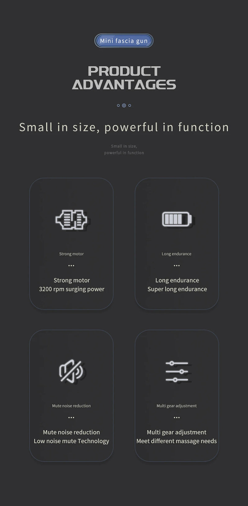 Massage Gun 32 Speed Deep Tissue Body Neck Back Foot Muscle Electric Massager Pistol Exercise Relaxation Pain Relief Massagers