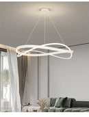 Minimalist Light Luxury Living Room Pendant Lights Post-modern Simple Restaurant Light Bedroom Full Spectrum Smart Chandelier