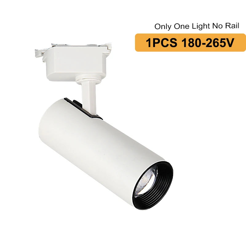 Brightness Control LED Track Light COB Ceiling Lamps 20W Rail Lighting System For Clothing Store Kitchen Smart Home Living Room