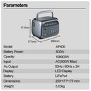 High Power Station 1800W 2600W Camping Portable Power Station 2048WH Solar Generator LiFePo4 Battery 110V 220V Outdoor Emergency