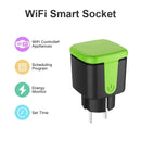 Wifi Tuya Smart Outdoor Socket IP44 Waterproof Wireless Remote Control Plug EU 16A Support Scene Linkage Alexa Google Home Vocie