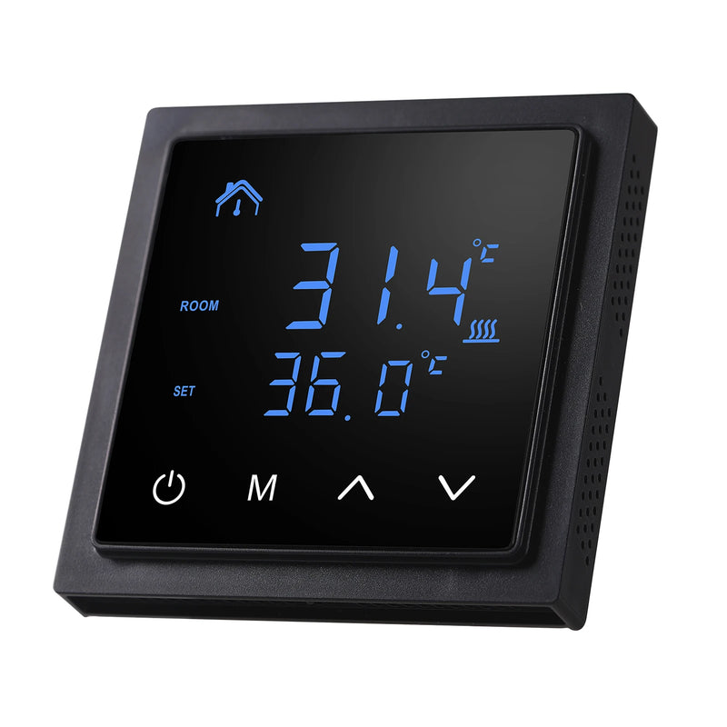 MH-1828 Smart Thermostat 16A Floor Heating Temperature Controller with LED Touch Screen 85-265V Electric Heating Control