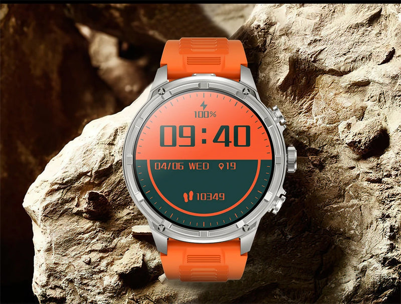 LIGE Men Smart Watch 710mAh Large Battery LED Flashlight Watches 1.85'' HD Screen Bluetooth Call Military Sports Smartwatch Man
