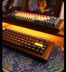 ECHOME Walnut Mechanical Keyboard Kit 68key Wireless Tri-Mode Hot Swap RGB Backlight Custom Wooden Gaming Keyboard for PC Laptop