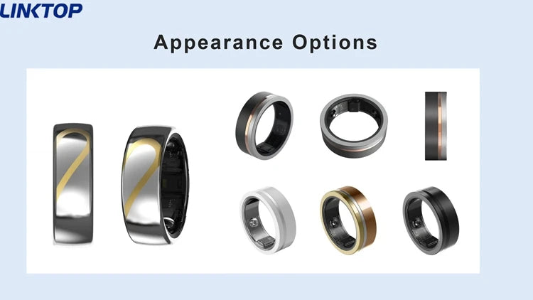 NexRing Ring Bluetooth Pedometer Oximeter Fitness Tracker Smart Health Ring for Men Women Phone with Heart Rate Sleep Track