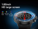 LIGE Men Smart Watch 710mAh Large Battery LED Flashlight Watches 1.85'' HD Screen Bluetooth Call Military Sports Smartwatch Man