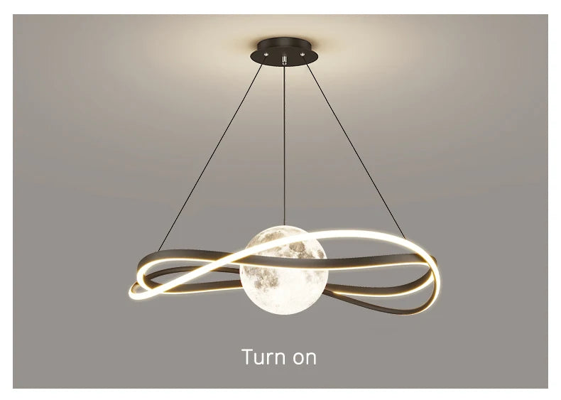 Minimalist Light Luxury Living Room Pendant Lights Post-modern Simple Restaurant Light Bedroom Full Spectrum Smart Chandelier