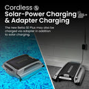 Betta SE Plus - Solar Powered Robotic Pool Skimmer with Dual Charging Options and 30-Hour Continuous Cleaning Battery Power