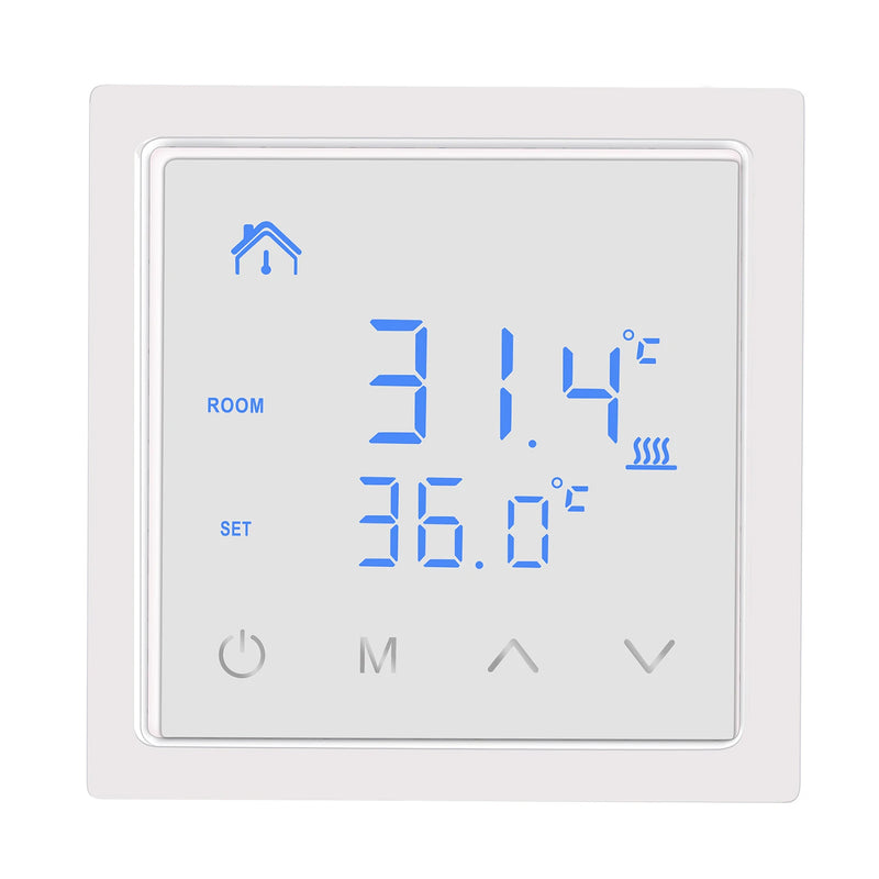 MH-1828 Smart Thermostat 16A Floor Heating Temperature Controller with LED Touch Screen 85-265V Electric Heating Control