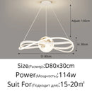 Minimalist Light Luxury Living Room Pendant Lights Post-modern Simple Restaurant Light Bedroom Full Spectrum Smart Chandelier