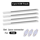 Brightness Control LED Track Light COB Ceiling Lamps 20W Rail Lighting System For Clothing Store Kitchen Smart Home Living Room