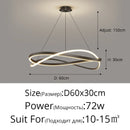 Minimalist Light Luxury Living Room Pendant Lights Post-modern Simple Restaurant Light Bedroom Full Spectrum Smart Chandelier