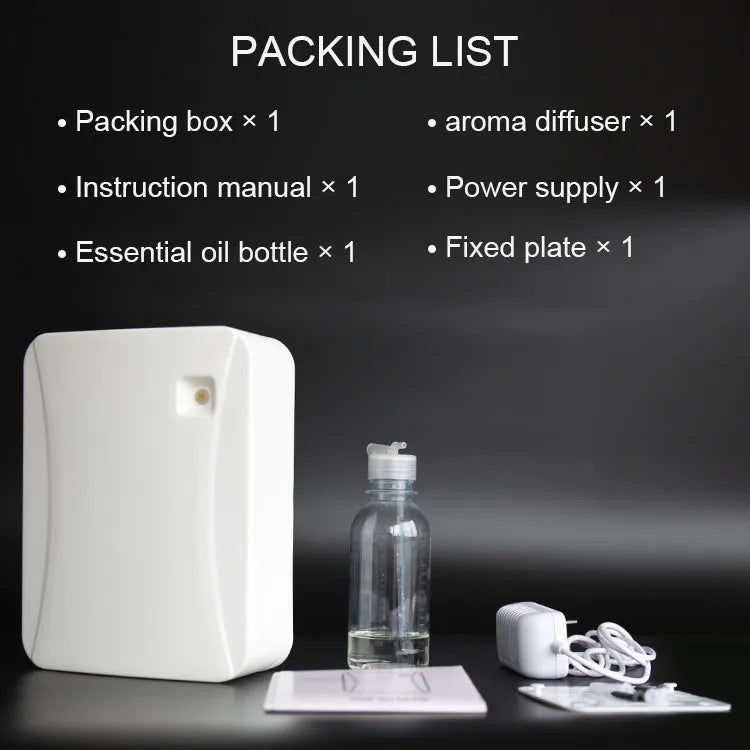 Felshare WIFI App Wall Mounted Electric Aroma Diffuser Essential Oil Diffuser Machine No Water Scent Nebulizer For Air Purify