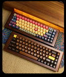 ECHOME Walnut Mechanical Keyboard Kit 68key Wireless Tri-Mode Hot Swap RGB Backlight Custom Wooden Gaming Keyboard for PC Laptop