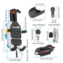 15W Wireless Charging Motorcycle Phone Holder Fast Charger for YAMAHA Super Tenere Tenere700 Tenere1200 Tenere 700 1200