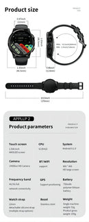 2024 New 4G 5G Android Smartwatch LOKMAT APPLLP 2 With  GPS NFC Sim Card Relojes Smart Watch