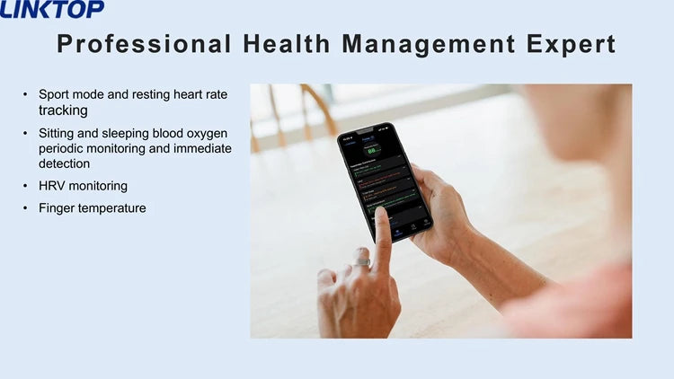 NexRing Ring Bluetooth Pedometer Oximeter Fitness Tracker Smart Health Ring for Men Women Phone with Heart Rate Sleep Track