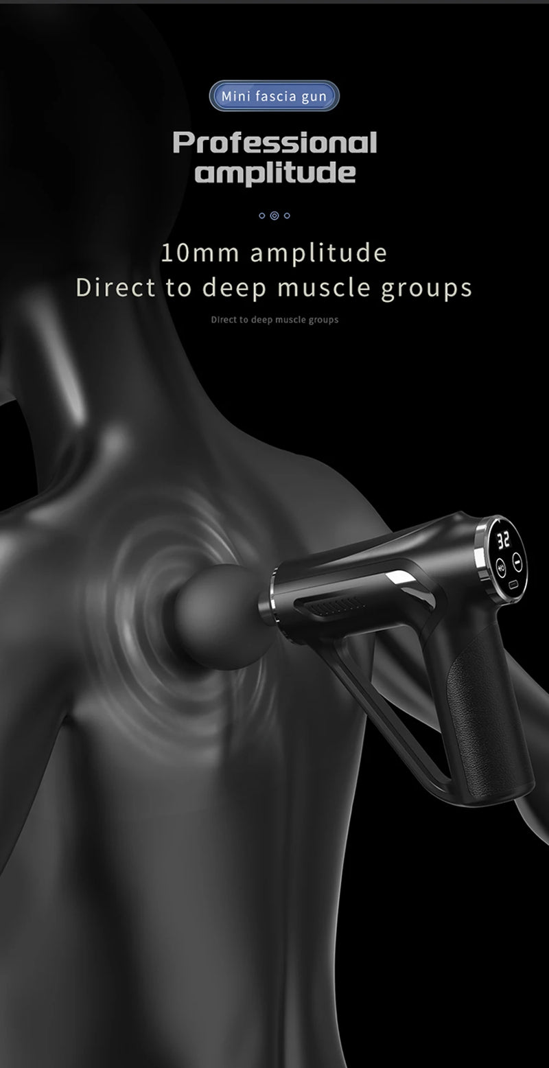 Massage Gun 32 Speed Deep Tissue Body Neck Back Foot Muscle Electric Massager Pistol Exercise Relaxation Pain Relief Massagers