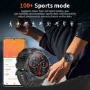 LIGE Men Smart Watch 710mAh Large Battery LED Flashlight Watches 1.85'' HD Screen Bluetooth Call Military Sports Smartwatch Man