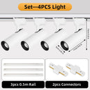 Brightness Control LED Track Light COB Ceiling Lamps 20W Rail Lighting System For Clothing Store Kitchen Smart Home Living Room