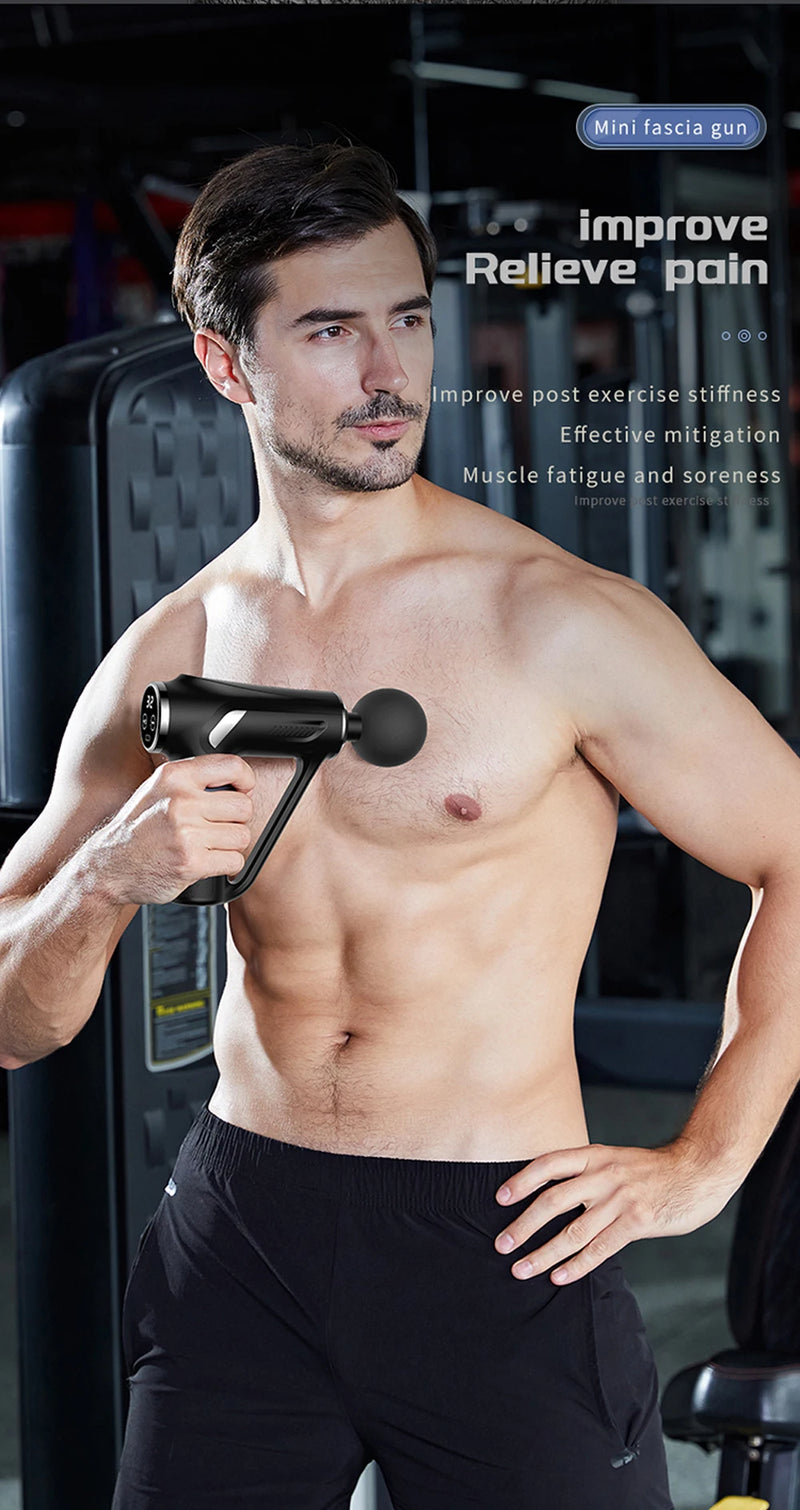 Massage Gun 32 Speed Deep Tissue Body Neck Back Foot Muscle Electric Massager Pistol Exercise Relaxation Pain Relief Massagers