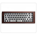 ECHOME Walnut Mechanical Keyboard Kit 68key Wireless Tri-Mode Hot Swap RGB Backlight Custom Wooden Gaming Keyboard for PC Laptop