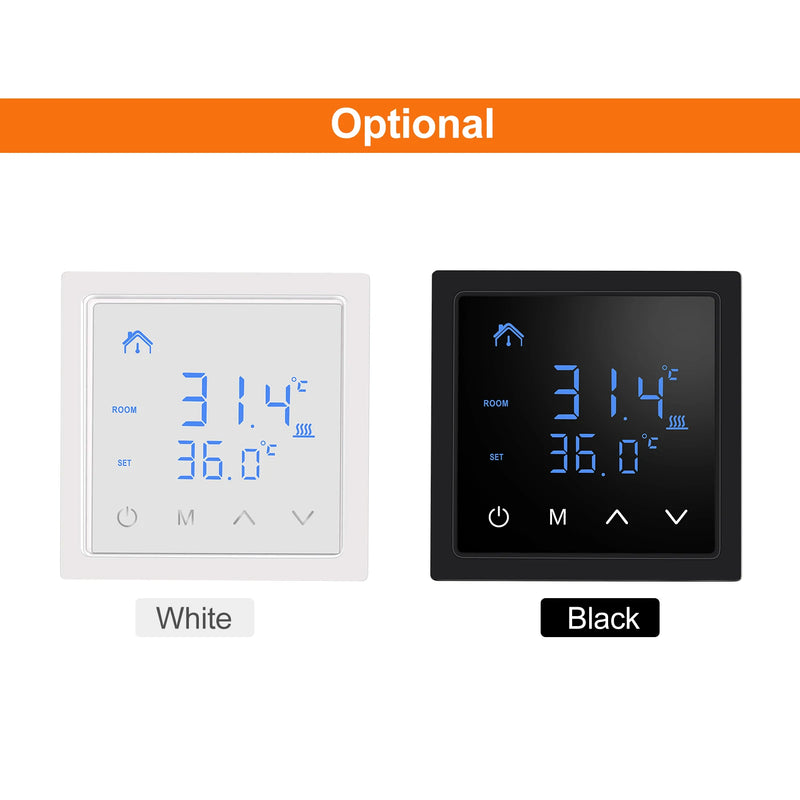 MH-1828 Smart Thermostat 16A Floor Heating Temperature Controller with LED Touch Screen 85-265V Electric Heating Control