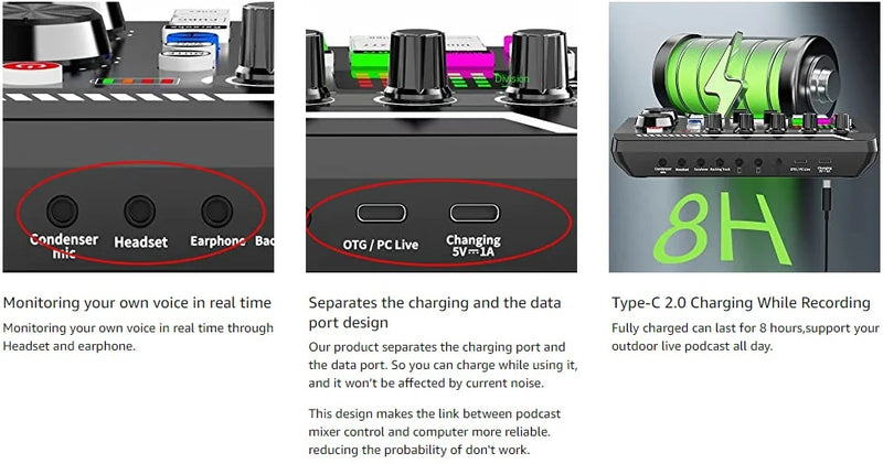 Hot sale 2024 new certified F998 sound card bm800 cantilever suit capacitance mic suit accompaniment podcasting