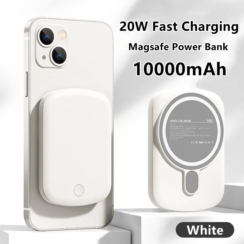20W 10000mAh Macsafe Power Bank Magnetic Power Bank External Spare Battery For iPhone 15 14 13 12 Pro Max Wireless Power Banks