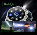 LIGE Men Smart Watch 710mAh Large Battery LED Flashlight Watches 1.85'' HD Screen Bluetooth Call Military Sports Smartwatch Man