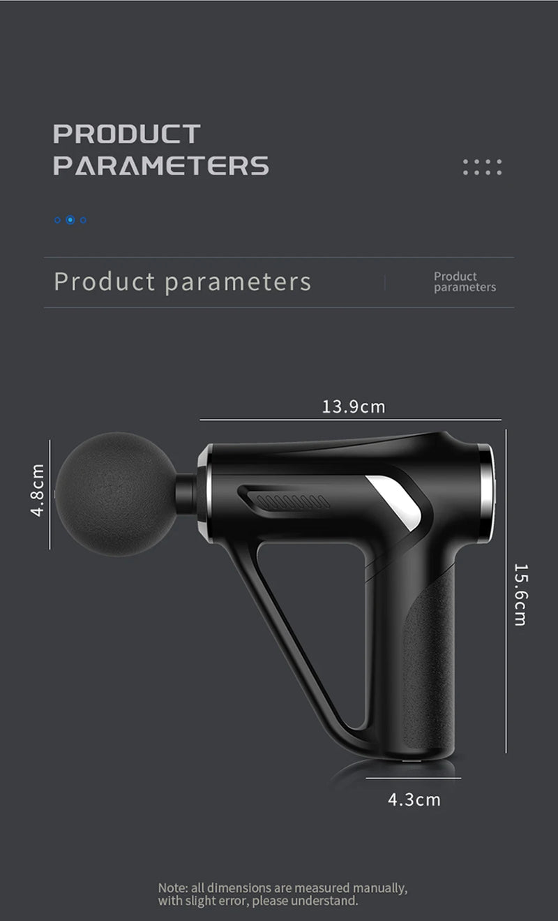 Massage Gun 32 Speed Deep Tissue Body Neck Back Foot Muscle Electric Massager Pistol Exercise Relaxation Pain Relief Massagers