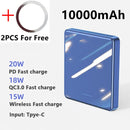 20W 10000mAh Macsafe Power Bank Magnetic Power Bank External Spare Battery For iPhone 15 14 13 12 Pro Max Wireless Power Banks