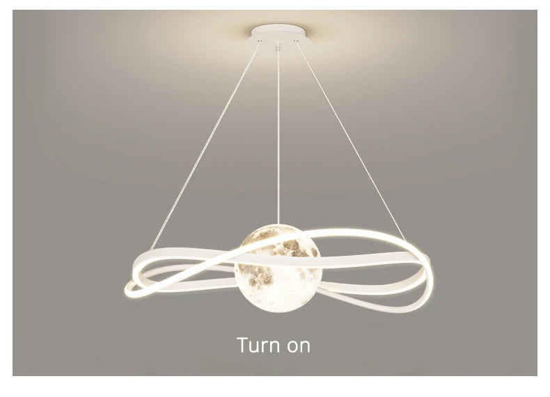 Minimalist Light Luxury Living Room Pendant Lights Post-modern Simple Restaurant Light Bedroom Full Spectrum Smart Chandelier