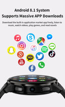 2024 New 4G 5G Android Smartwatch LOKMAT APPLLP 2 With  GPS NFC Sim Card Relojes Smart Watch