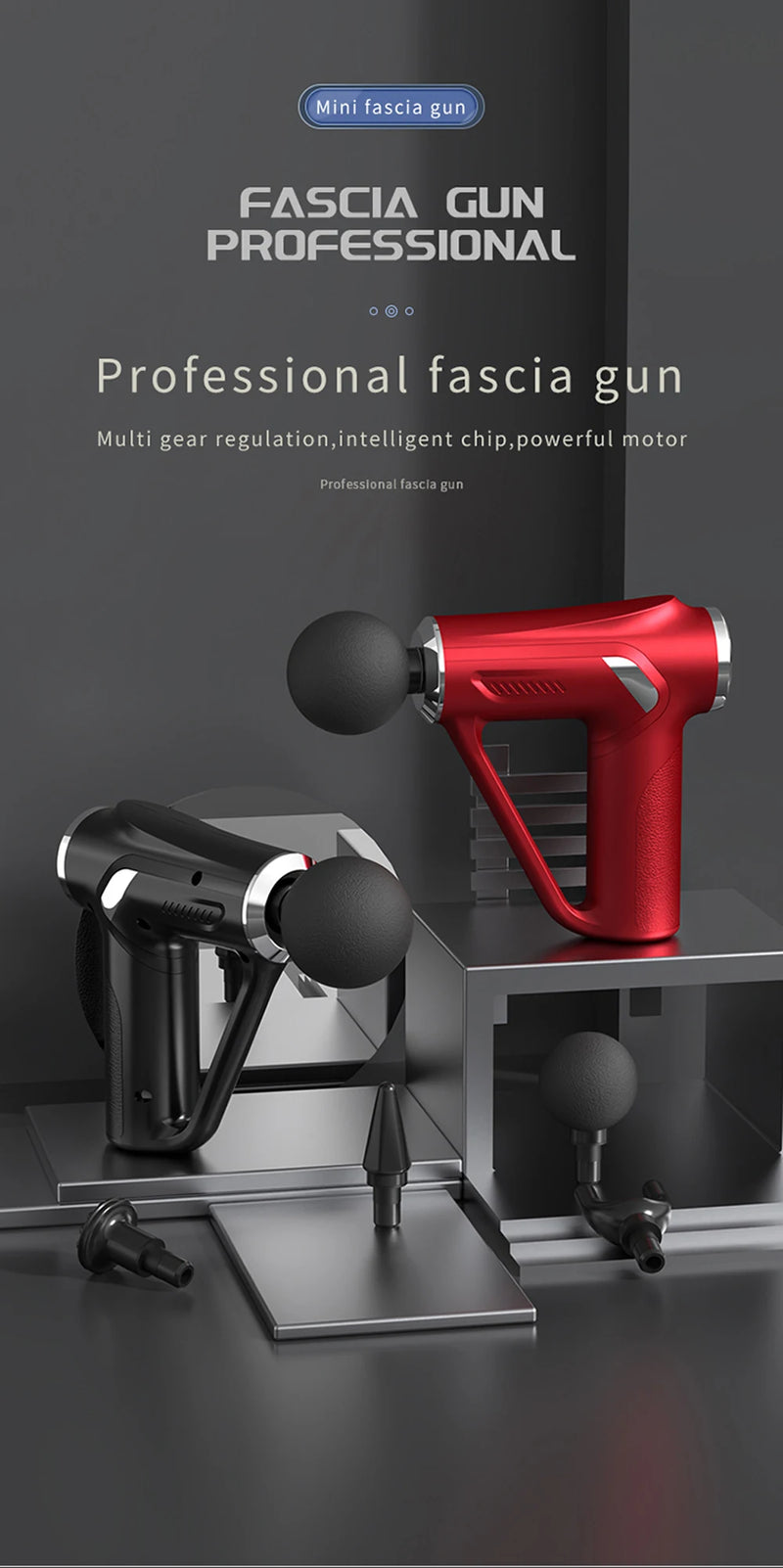 Massage Gun 32 Speed Deep Tissue Body Neck Back Foot Muscle Electric Massager Pistol Exercise Relaxation Pain Relief Massagers