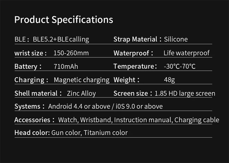 LIGE Men Smart Watch 710mAh Large Battery LED Flashlight Watches 1.85'' HD Screen Bluetooth Call Military Sports Smartwatch Man