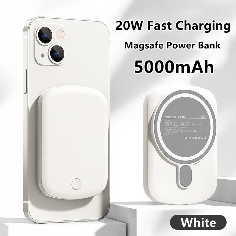 20W 10000mAh Macsafe Power Bank Magnetic Power Bank External Spare Battery For iPhone 15 14 13 12 Pro Max Wireless Power Banks