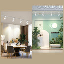 Brightness Control LED Track Light COB Ceiling Lamps 20W Rail Lighting System For Clothing Store Kitchen Smart Home Living Room