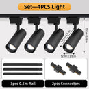 Brightness Control LED Track Light COB Ceiling Lamps 20W Rail Lighting System For Clothing Store Kitchen Smart Home Living Room