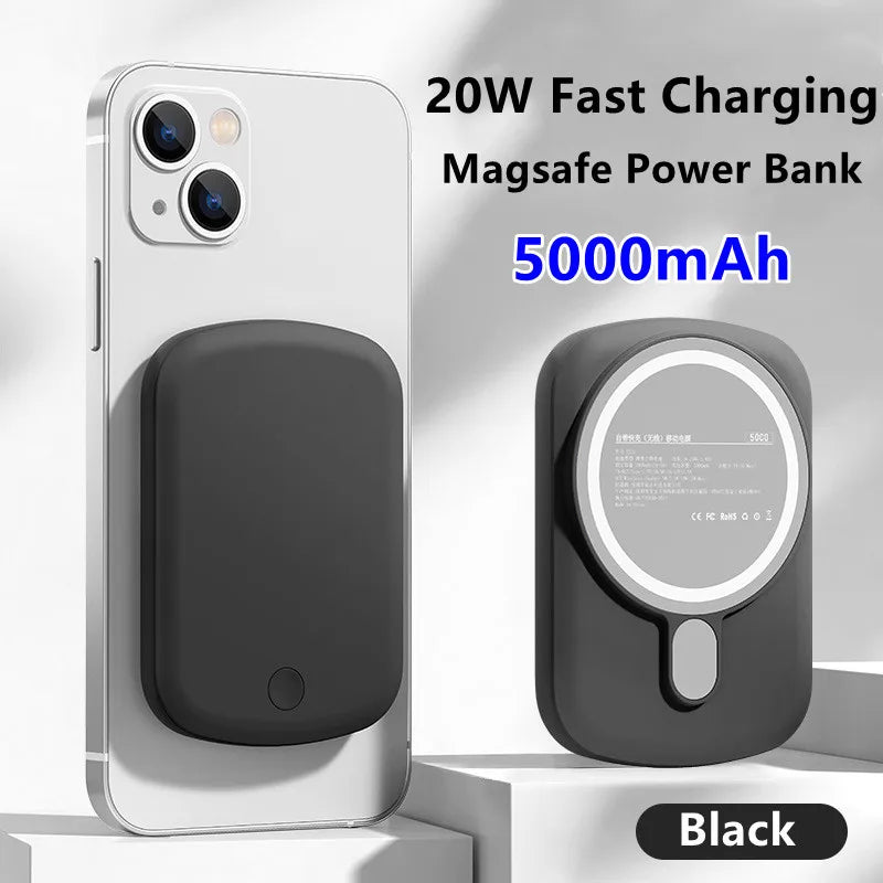 20W 10000mAh Macsafe Power Bank Magnetic Power Bank External Spare Battery For iPhone 15 14 13 12 Pro Max Wireless Power Banks