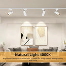 Brightness Control LED Track Light COB Ceiling Lamps 20W Rail Lighting System For Clothing Store Kitchen Smart Home Living Room