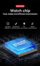 2025 Waterproof SmartWatch Heart Rate Bluetooth Call Music Playback TWS Earphones 2-In-1 Pedometer Sports Watch