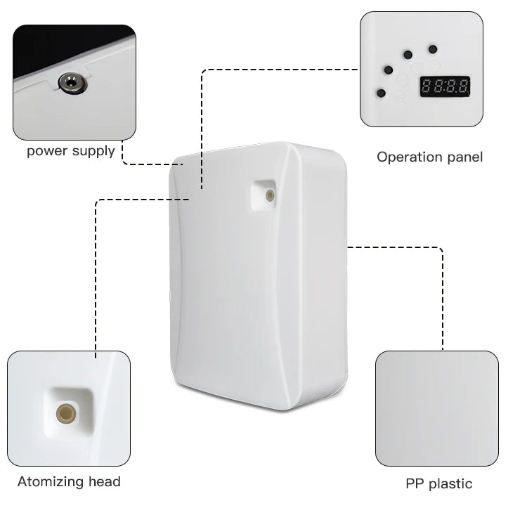 Felshare WIFI App Wall Mounted Electric Aroma Diffuser Essential Oil Diffuser Machine No Water Scent Nebulizer For Air Purify