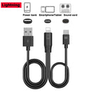 OTG High-fidelity dual-channel transmission cable Support fast charge Soundcard Power bank Noise reduction for Smartphone/Tablet